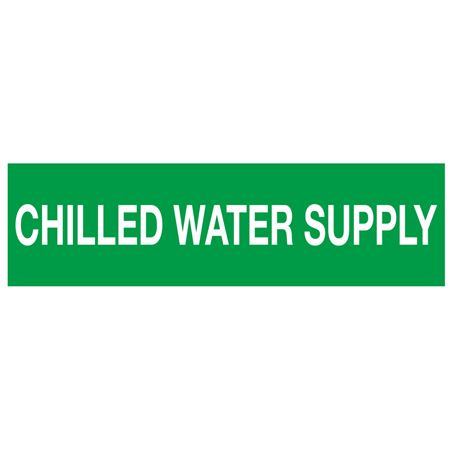 ANSI Pipe Marker - Chilled Water Supply - PK/10